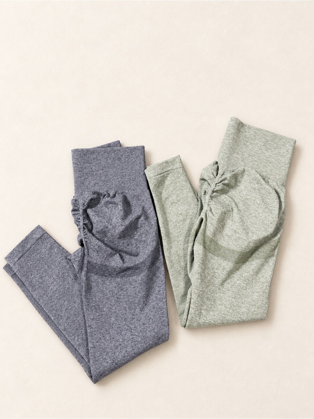 Everyday Stretch Leggings Duo - Slate Heather & Sage Heather